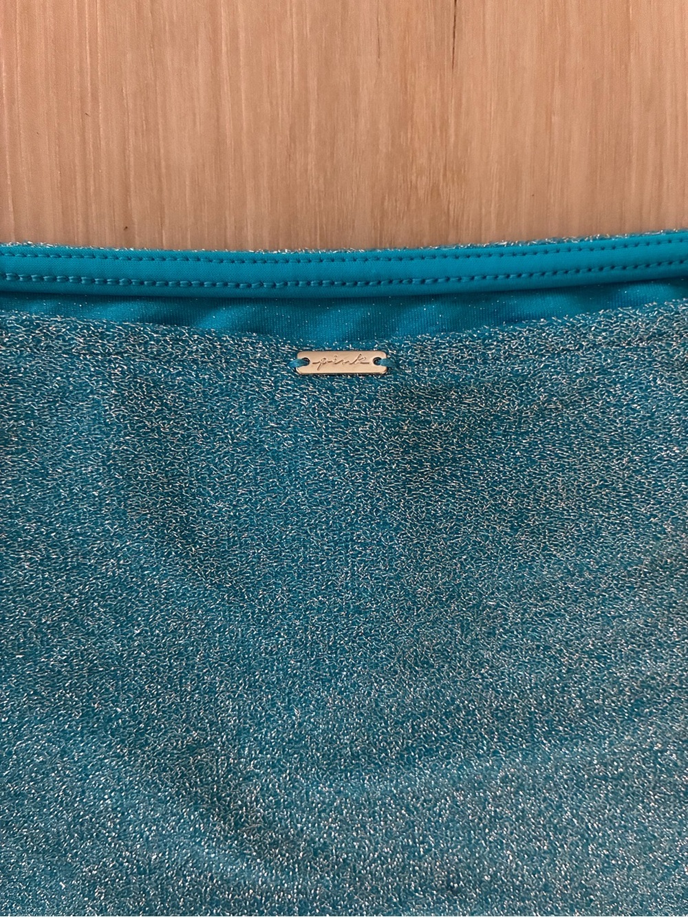 PINK Victoria's Secret Sparkling Turquoise Mini Skirt - Picture 4 of 6